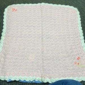 Vintage handmade baby blanket